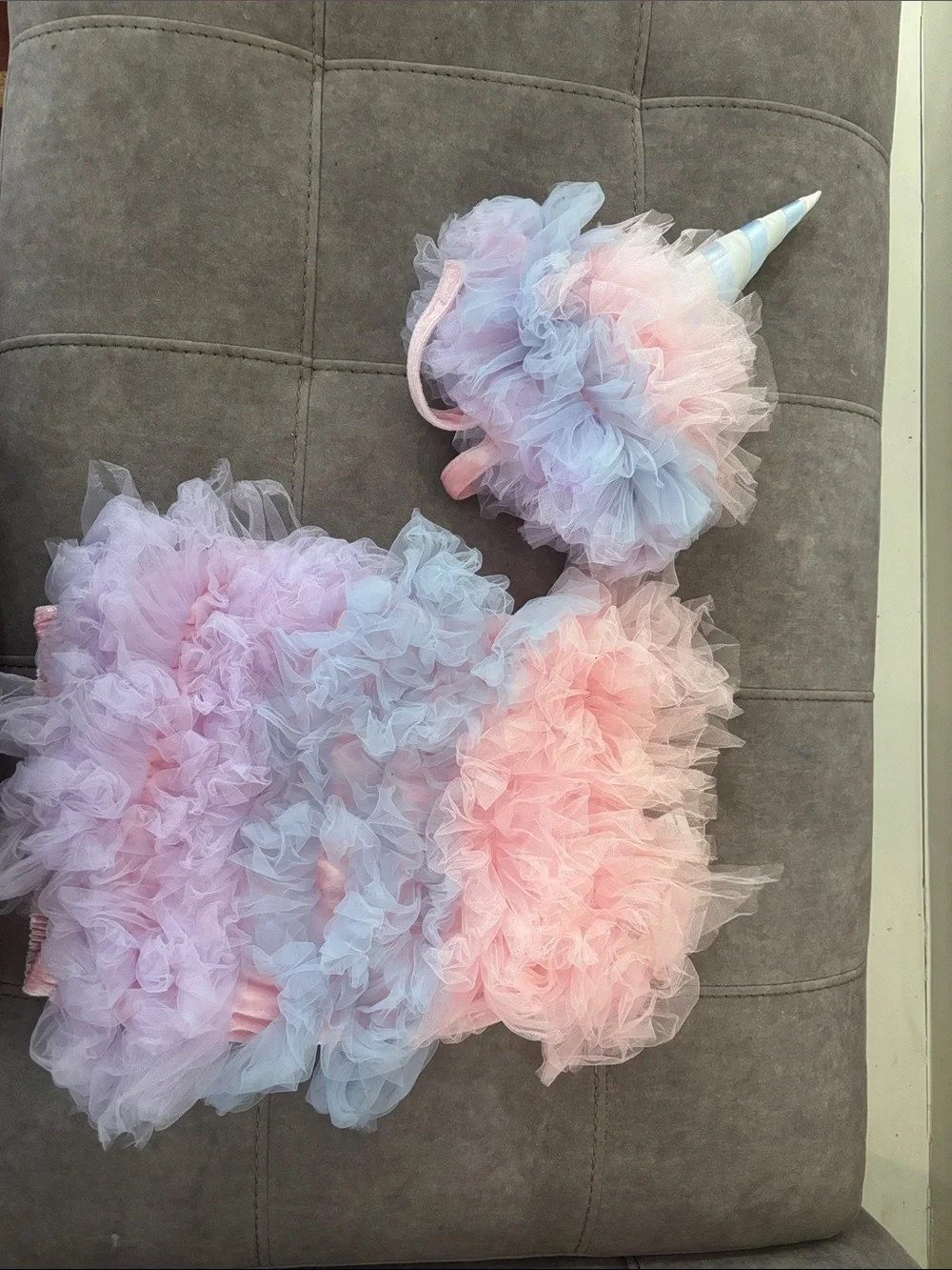 Pottery Barn Kids baby cotton candy costume size 12-24 months